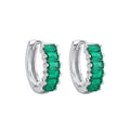 Aros Argollas Riviera Verde - Aros plata 925