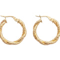 Aros Argollas Cordoné - Aros Oro 18k