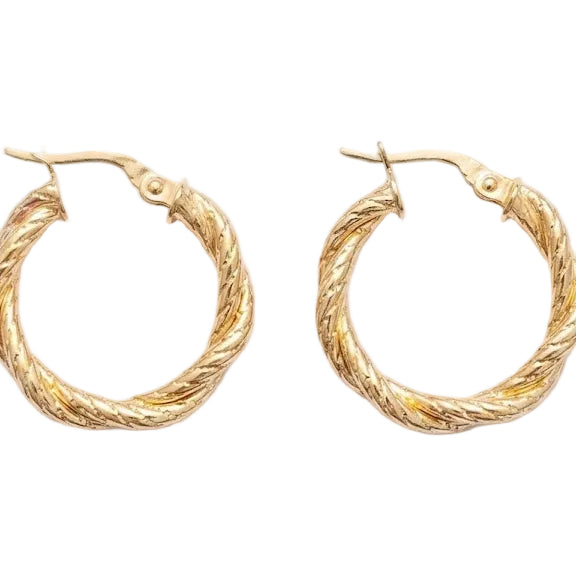 Aros Argollas Cordoné - Aros Oro 18k