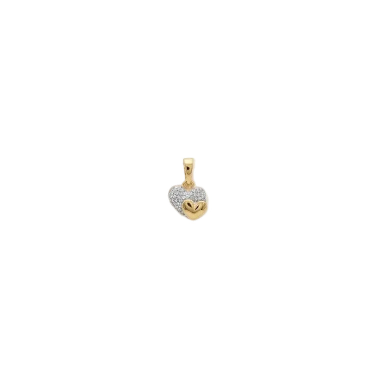 Colgante Corazón Dulce Dueto - Colgante Oro 18K