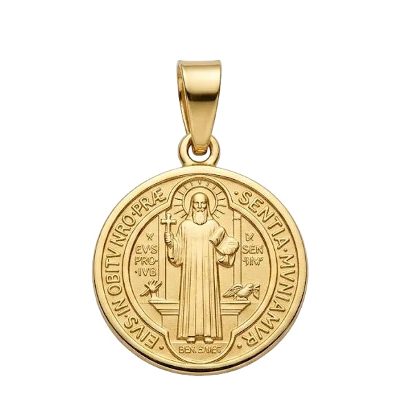Colgante Benito de Nursia - Colgante Oro 18K