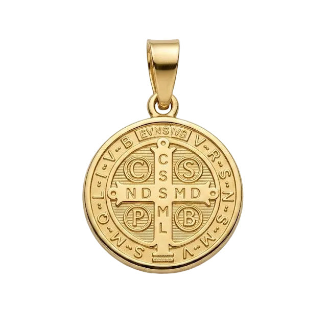 Colgante Benito de Nursia - Colgante Oro 18K