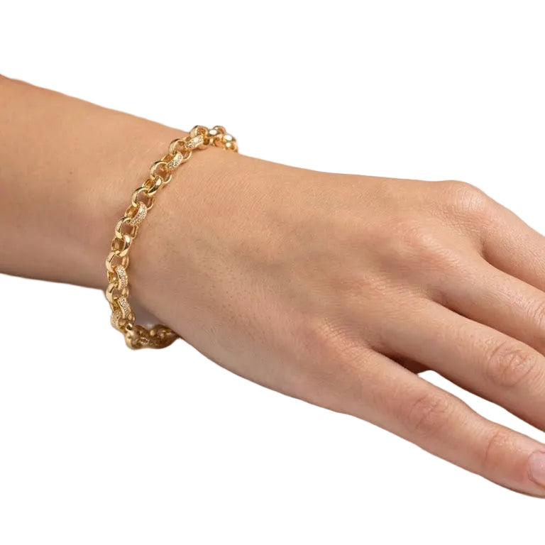 Pulsera Rolo Premium - Pulsera Oro 18K