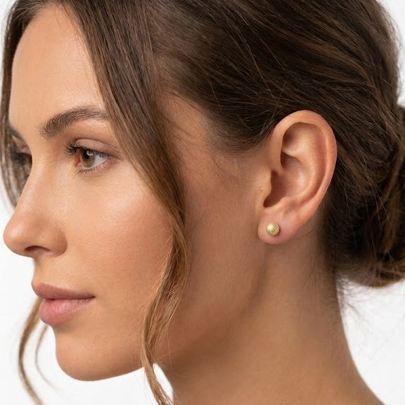 Aros Satín - Aros Oro 18k