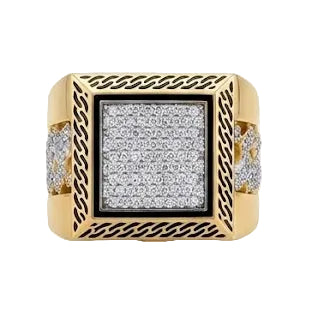 Anillo Sello Cubano - Anillo Oro 18k