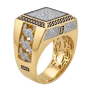 Anillo Sello Cubano - Anillo Oro 18k