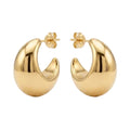 Aros  Argollas Croissant Bold - Aros Bañados