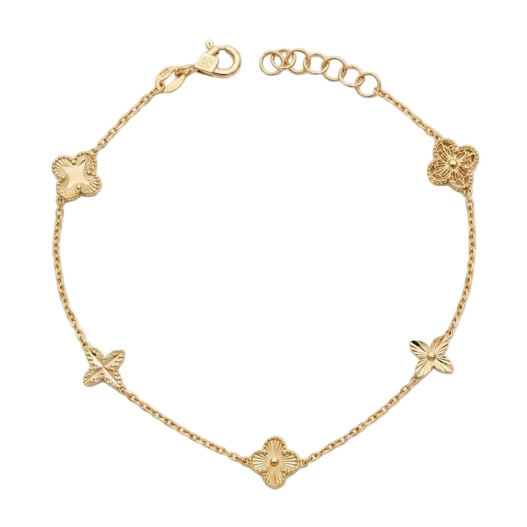 Pulsera Clover - Pulsera Oro 18k