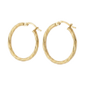 Aros Argollas Twist - Aros Oro 18k