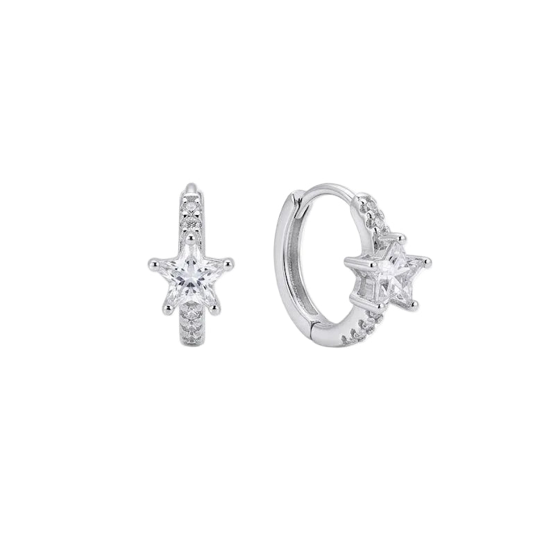 Aros Huggies Star Sparkle - Aros plata 925