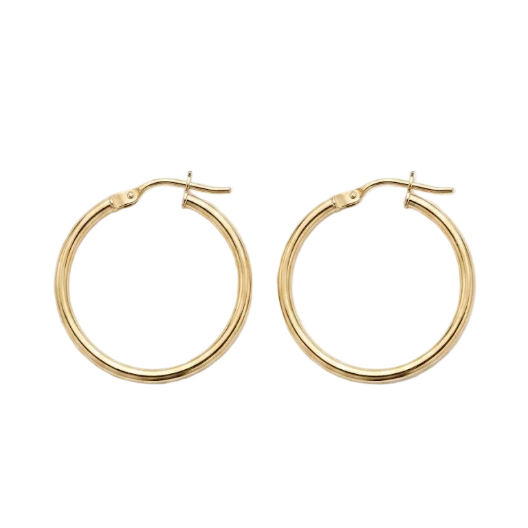 Aros Argollas fina - Aros Oro Italiano 18K