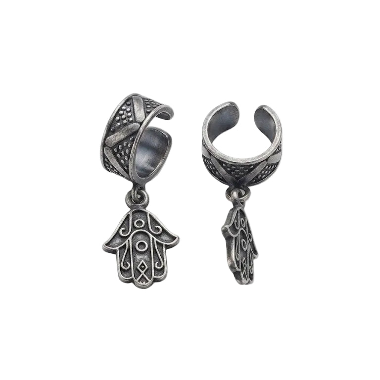 Aros Cuff Mano de Fátima - Aros plata 925