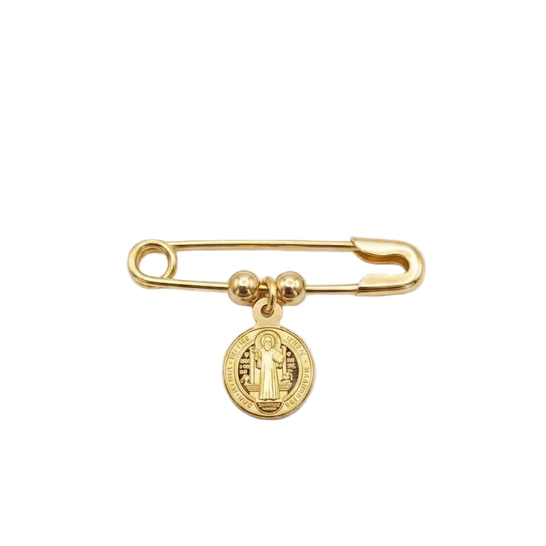 Colgante Broche de Cuna San Benito - Colgante Oro 18K