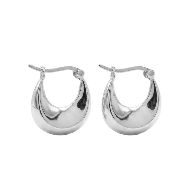 Aros Argollas Botoque Lisos - Aros plata 925