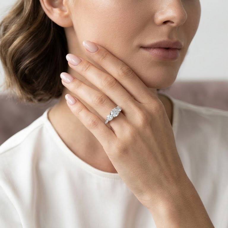 Anillo Tres Destellos - Oro 18k