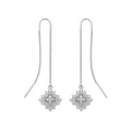 Aros Trébol Brillante - Aros plata 925