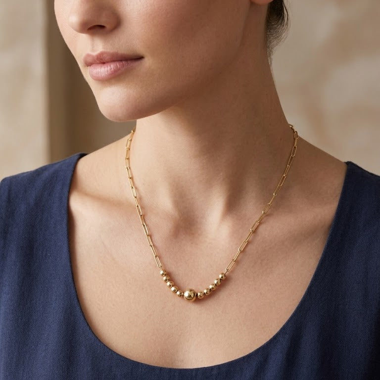 Collar Esencia Áurea - Collar Oro 18K