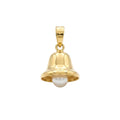 Colgante Cascabel con Perla - Colgante Oro 18K