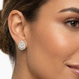 Aros Pera - Aros Oro 18k
