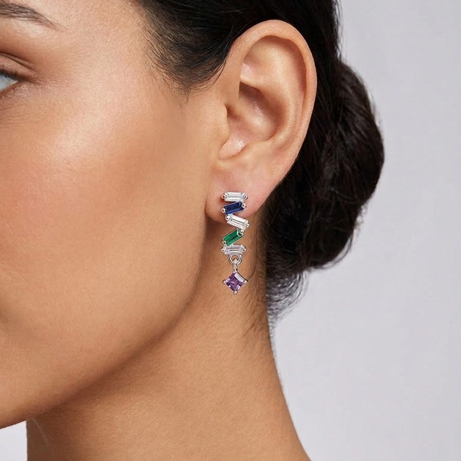 Aros Destellos de alegría - Aros Plata 925