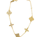 Pulsera Trébol & Estela - Pulsera Oro 18k