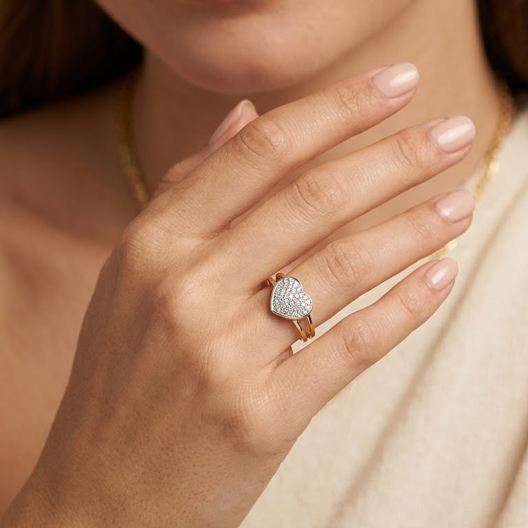 Anillo Destello de Amor - Anillo Oro 18k