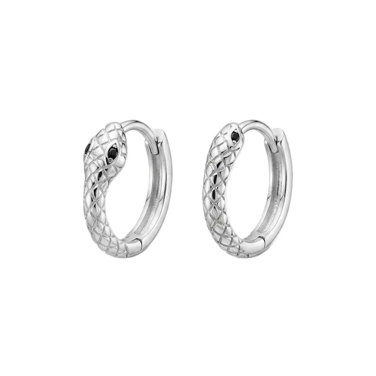 Aros Snake Clicker - Aros plata 925