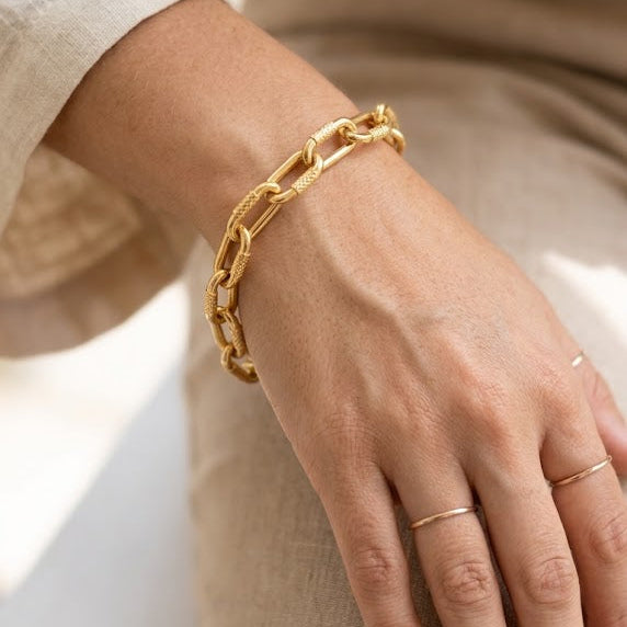 Pulsera Prisma Bold- Pulsera Oro 18k