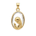 Colgante Fe & Cristal - Colgante Oro 18K