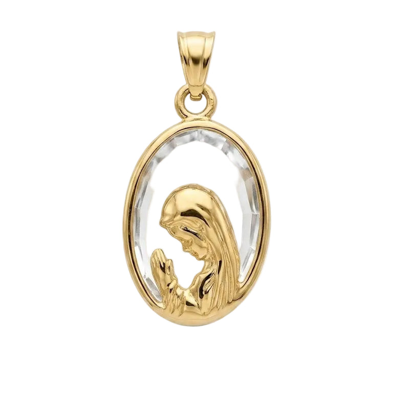 Colgante Fe & Cristal - Colgante Oro 18K