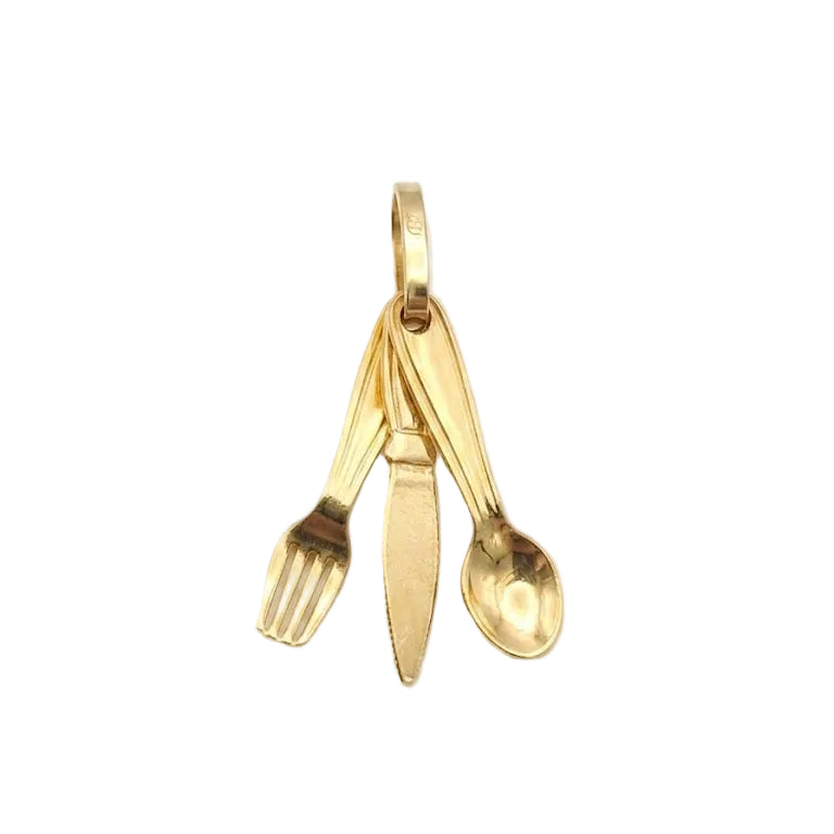 Colgante Pasión Foodie - Colgante Oro 18K