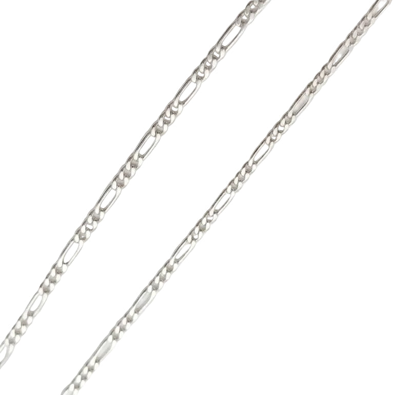Cadena Fígaro o tres por uno - Plata 925