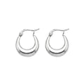 Aros Argollas de Media Luna - Aros plata 925