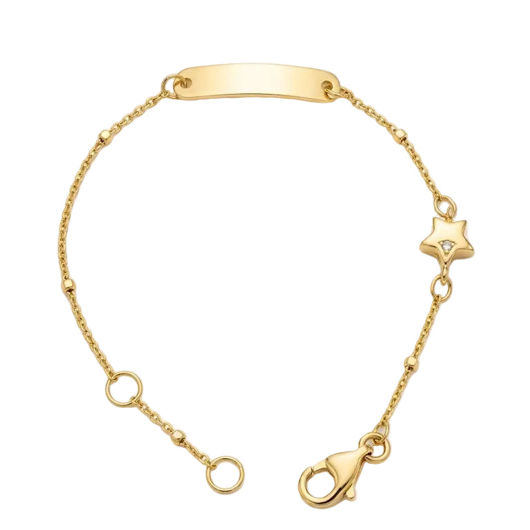 Pulsera Piocha Baby Star - Pulsera Oro italiano 18K
