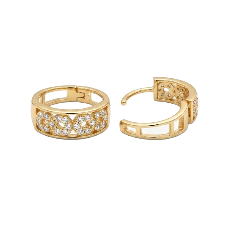 Aros Argollas Aurelia Infinito - Aros Oro 18k