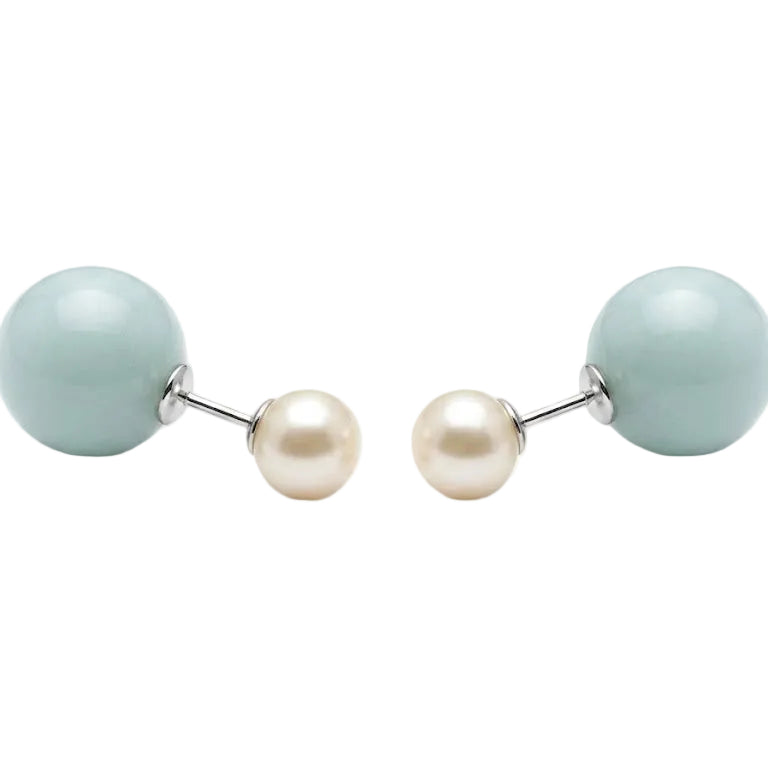 Aros Perla Dúo - Aros Bañados