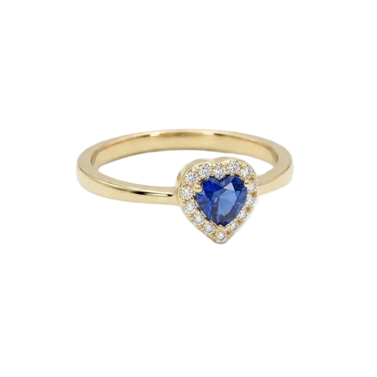 Anillo Sinfonía Azul - Anillo Oro 18k