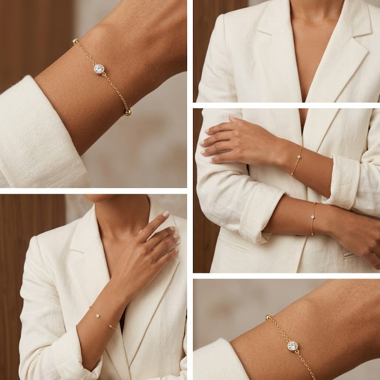 Pulsera Lumina - Pulsera Oro 18k