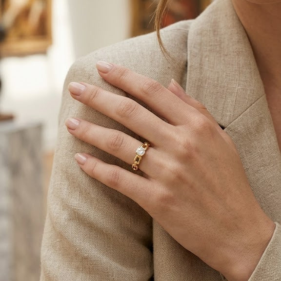 Anillo Chiara - Anillo oro 18k