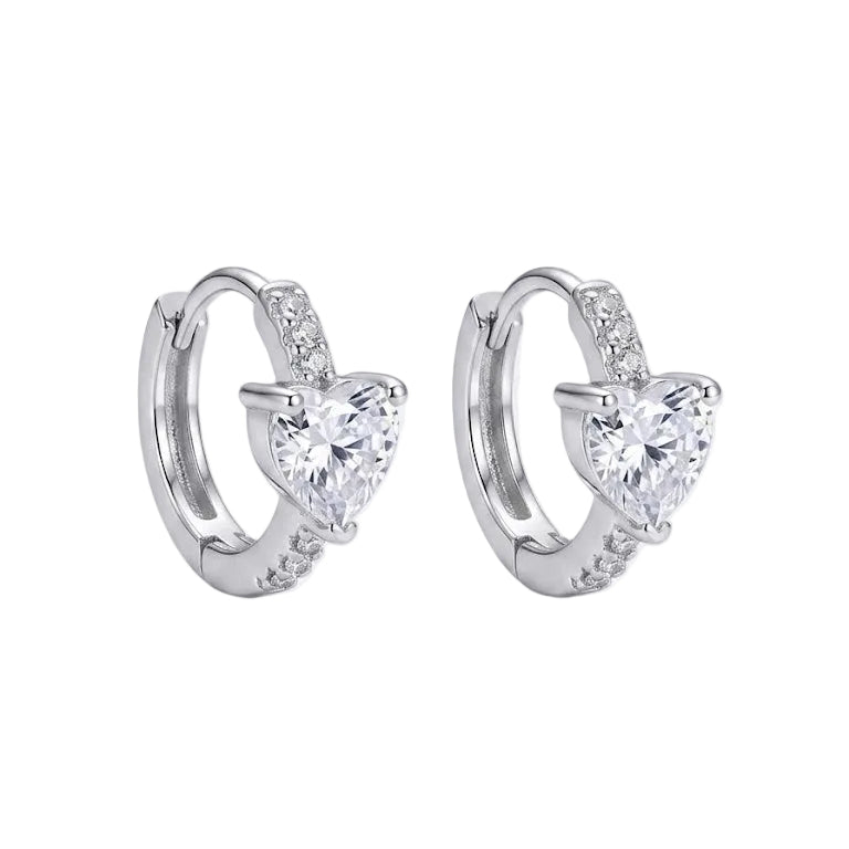 Aros Argollas Huggies Sweet Heart - Aros plata 925