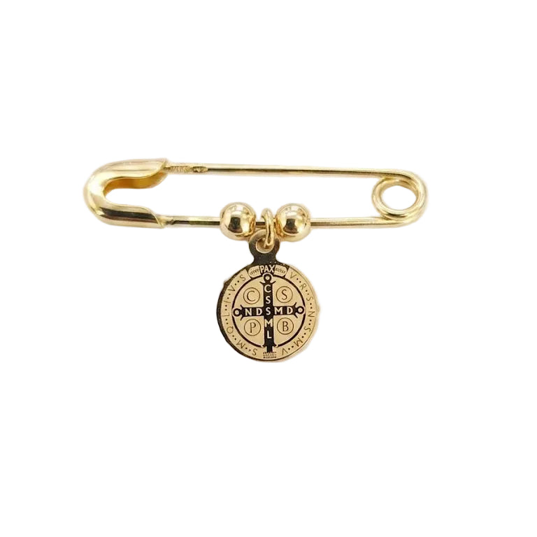 Colgante Broche de Cuna San Benito - Colgante Oro 18K