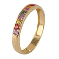 Anillo Oro amarillo y Zafiros - Anillo Oro 18k