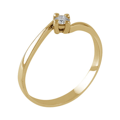 Anillo Oro amarillo diamante