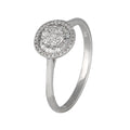Anillo Halo - Anillo Oro Blanco 18K