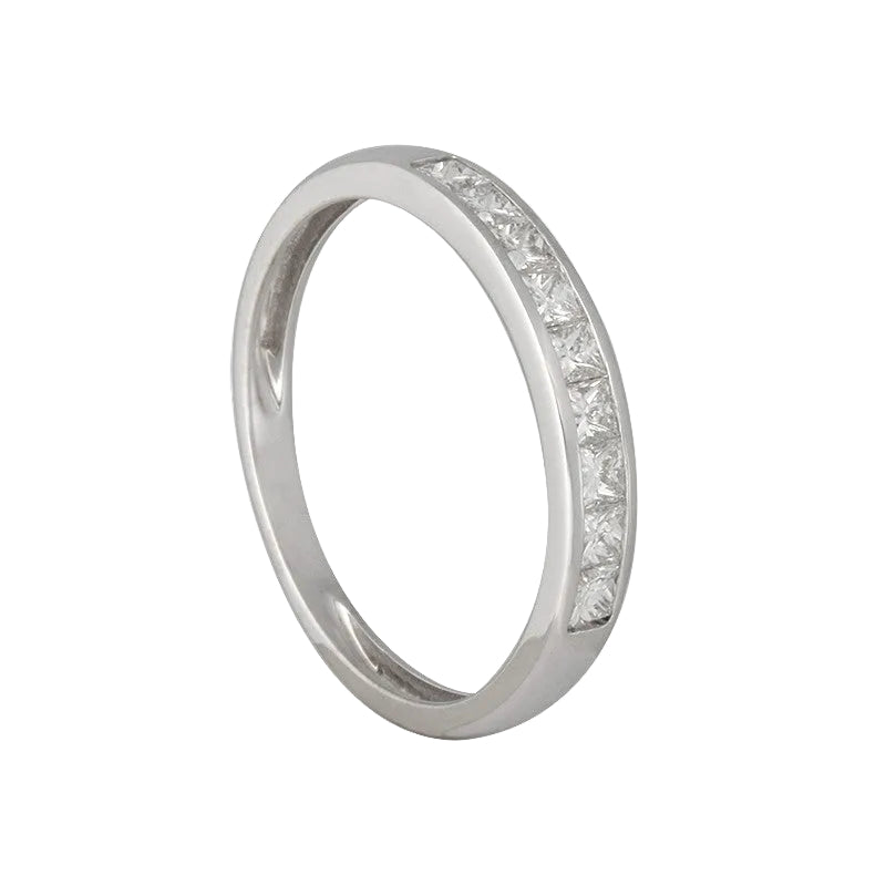 Anillo oro blanco diamantes - Anillo Oro 18k