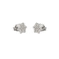 Aros sol Oro Blanco y Diamantes
