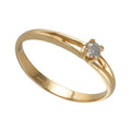 Anillo Oro amarillo diamante - Anillo Oro 18k