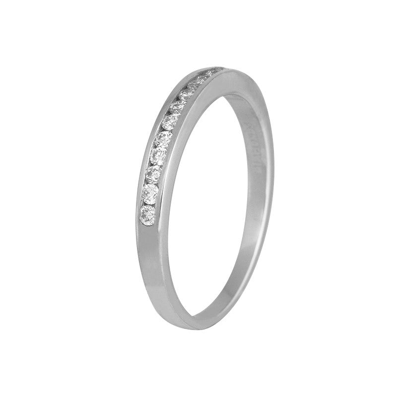 Anillo en oro blanco y diamantes - Anillo oro 18k