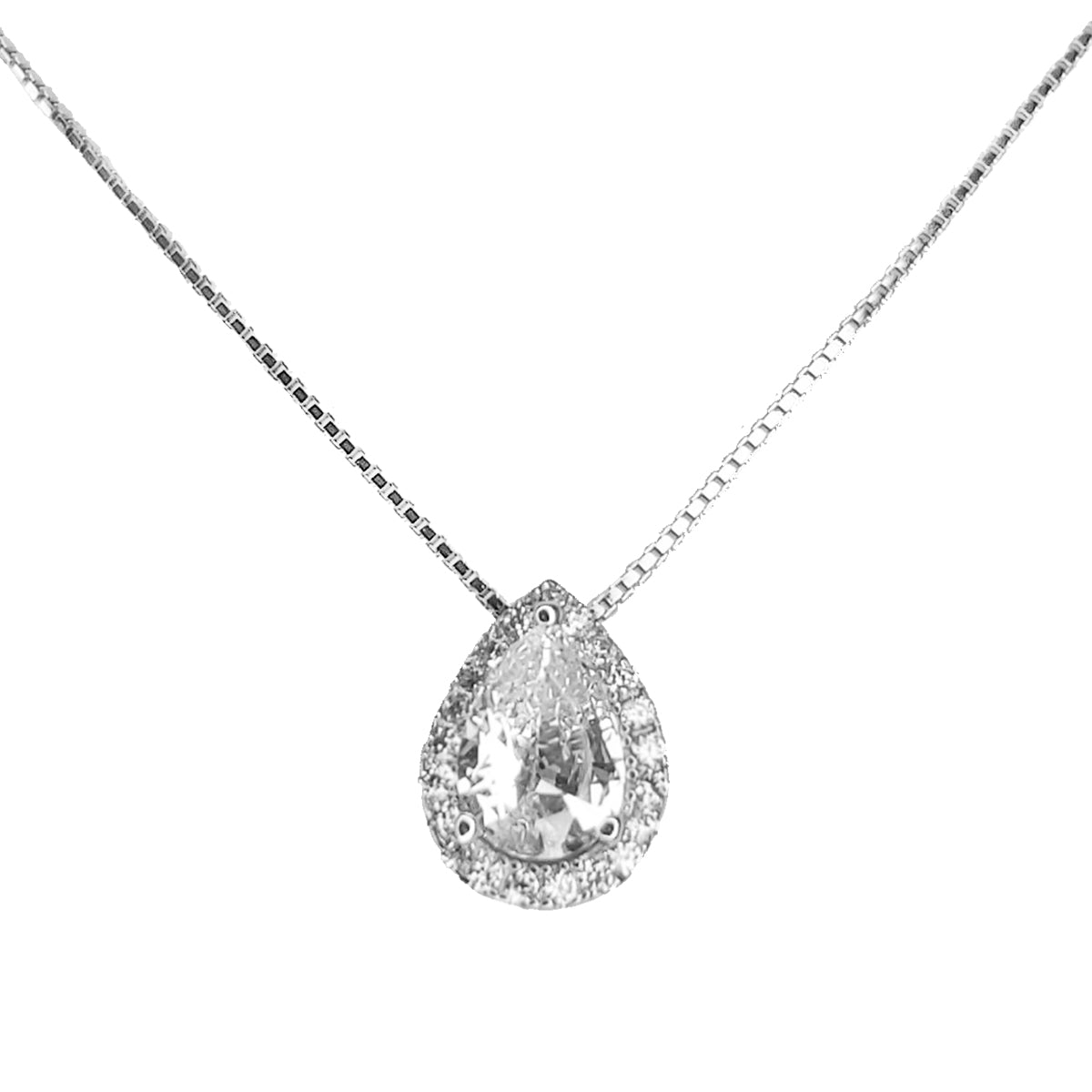 Collar en plata colgante Gota