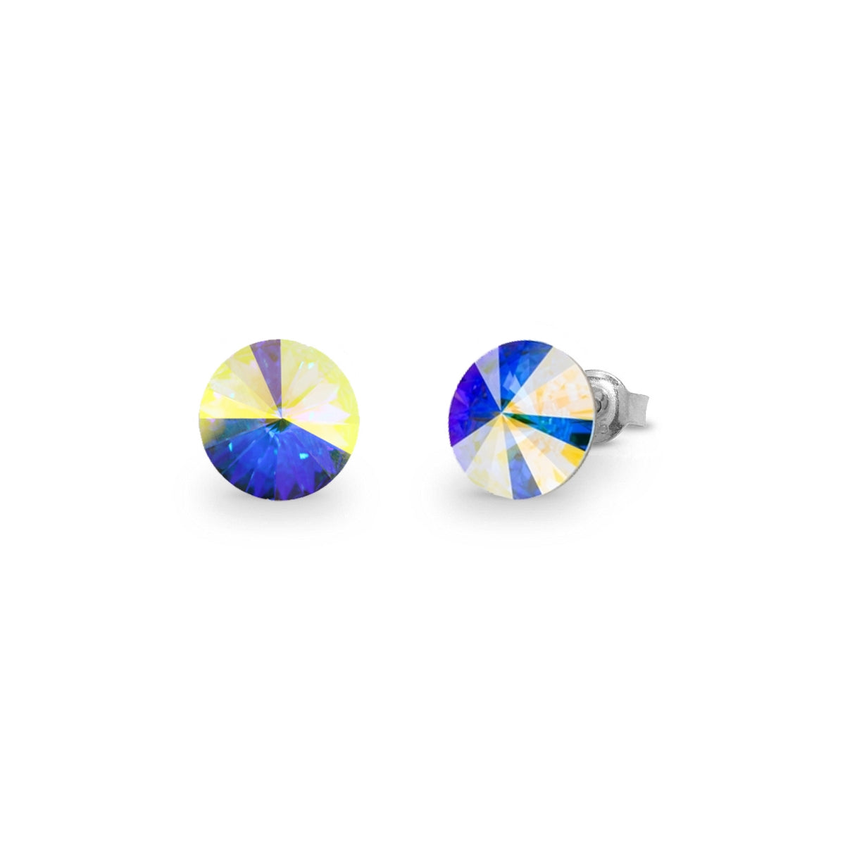 Aros Sweet Candy Studs Aurora Boreale - Spark Silver Jewelry